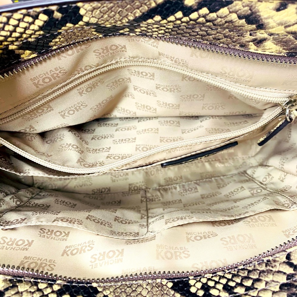 Michael Kors Python Satchel With Matching Wristlet - image 5